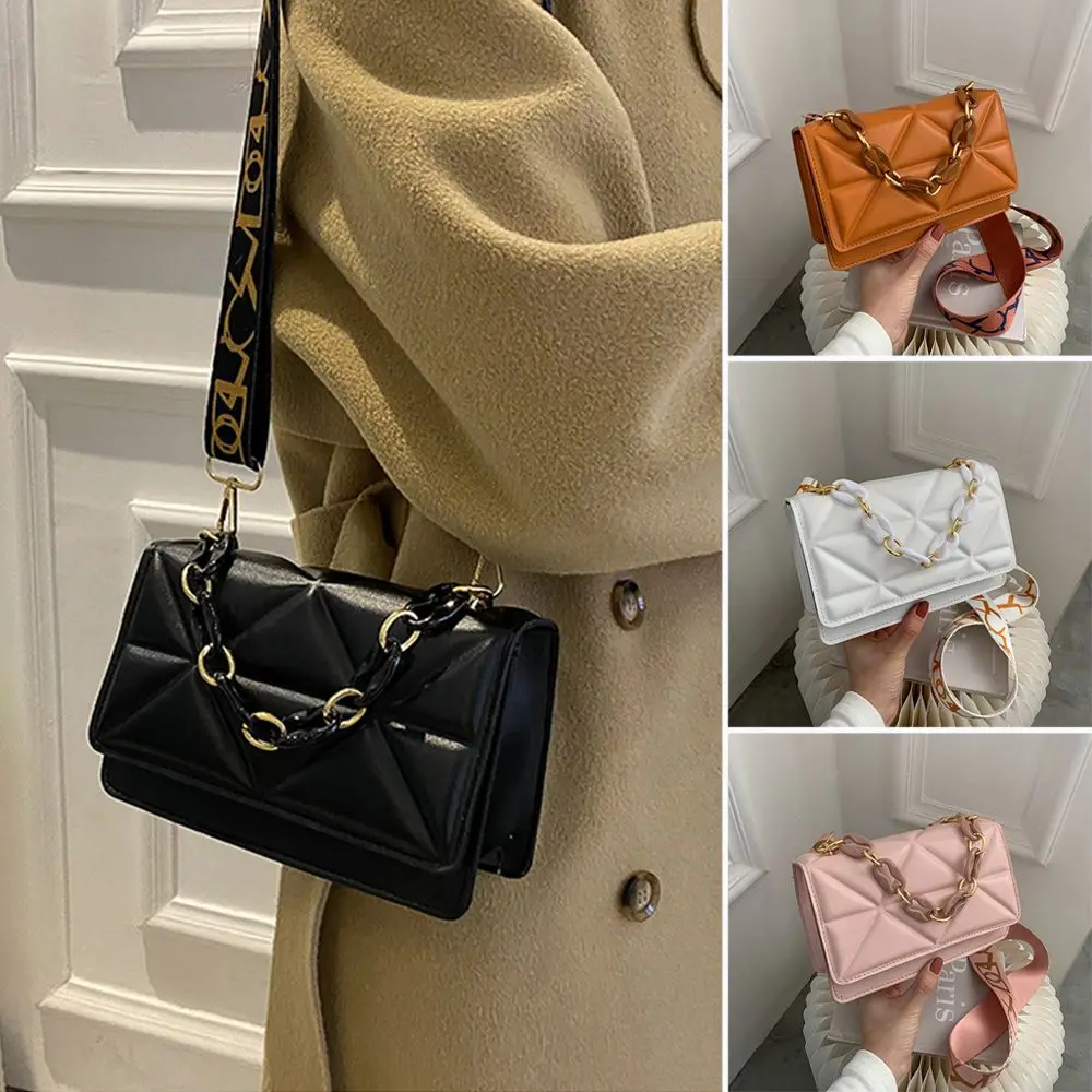 Fashion Women Shoulder Bag Handbags PU Leather Flap Bag Female Large Capacity Metal Chain Casual Crossobdy Clutch Fashion Women Shoulder Bag Handbags PU Leather Flap Bag Female Large Capacity Metal Chain Casual Crossobdy Clutch