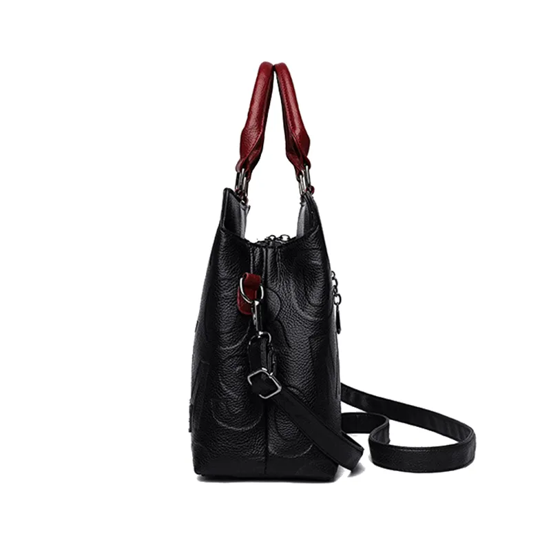 Women PU Leather Casual Crossbody Shoulder Bags - Image 3