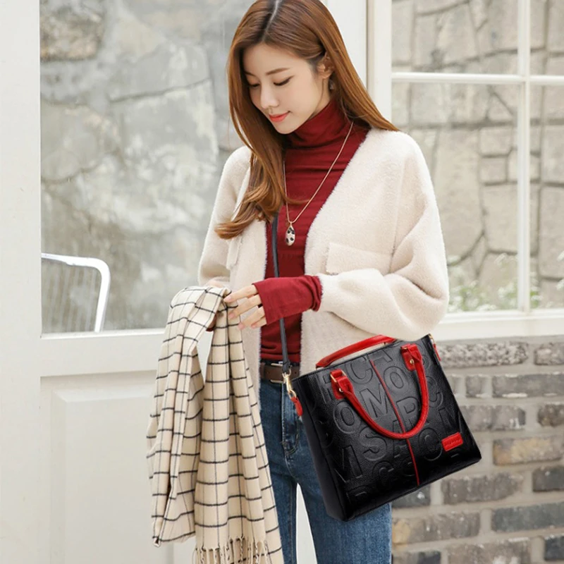 PU Leather Casual Crossbody Bags for Women Ladies Luxury Designer Tote Handbag Female Large Capacity Travel Shoulder Bag Sac PU Leather Casual Crossbody Bags for Women Ladies Luxury Designer Tote Handbag Female Large Capacity Travel Shoulder Bag Sac