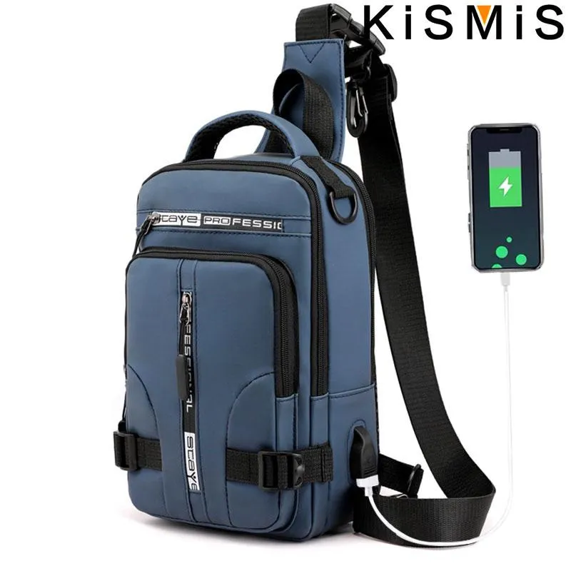 KISMIS Men Multifunction Messenger Shoulder Bag