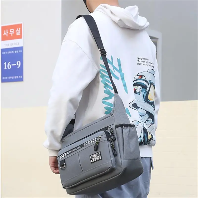 Alternative view of Men Messenger Crossbody Shoulder Bags