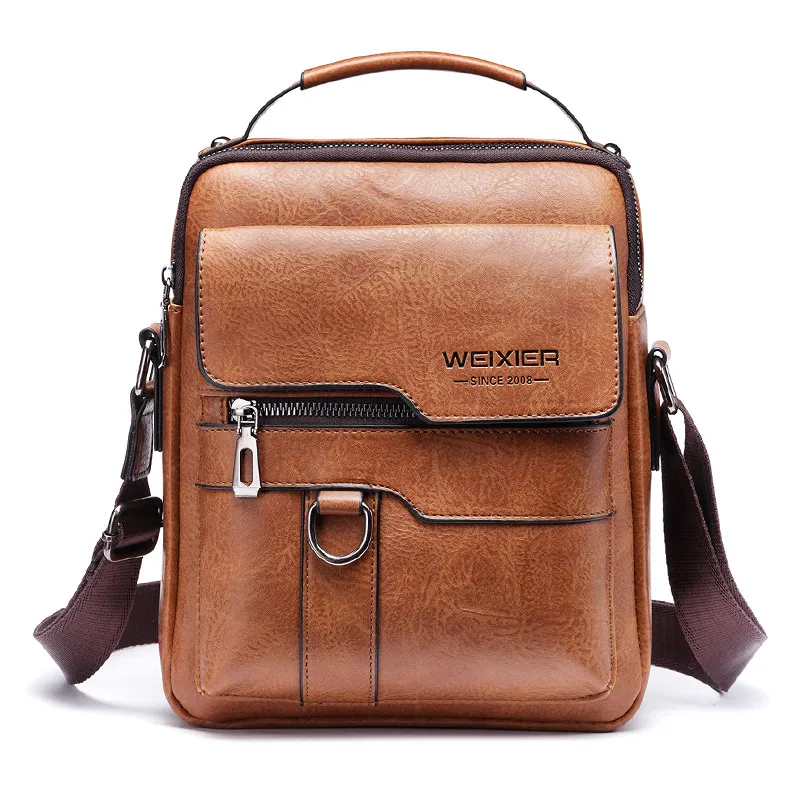Brand Men Shoulder Bag for 9.7" ipad Men PU Leather Flaps