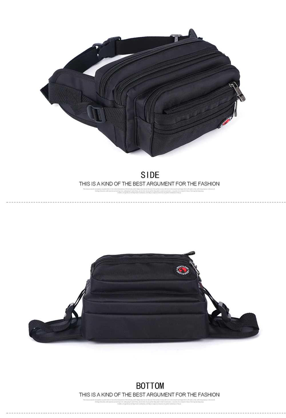 Waist Pack Casual Functional Fashion Men Waterproof Fanny Pack Women Belt Bum Bag Male Phone Wallet Pouch Bags Unisex 98011