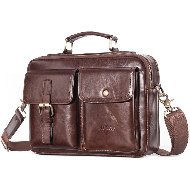 Men Genuine Leather Shoulder Fashion Bag
