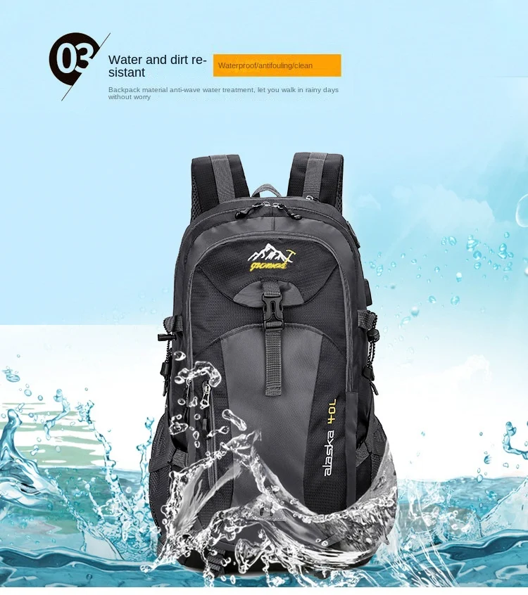 New Men Backpack Nylon Waterproof Casual Outdoor Travel Backpack Ladies Hiking Camping Mountaineering Bag Youth Sports Bags