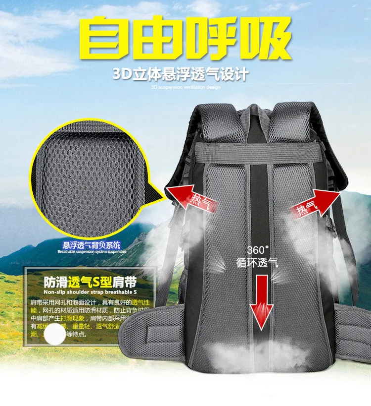 New Men Backpack Nylon Waterproof Casual Outdoor Travel Backpack Ladies Hiking Camping Mountaineering Bag Youth Sports Bags
