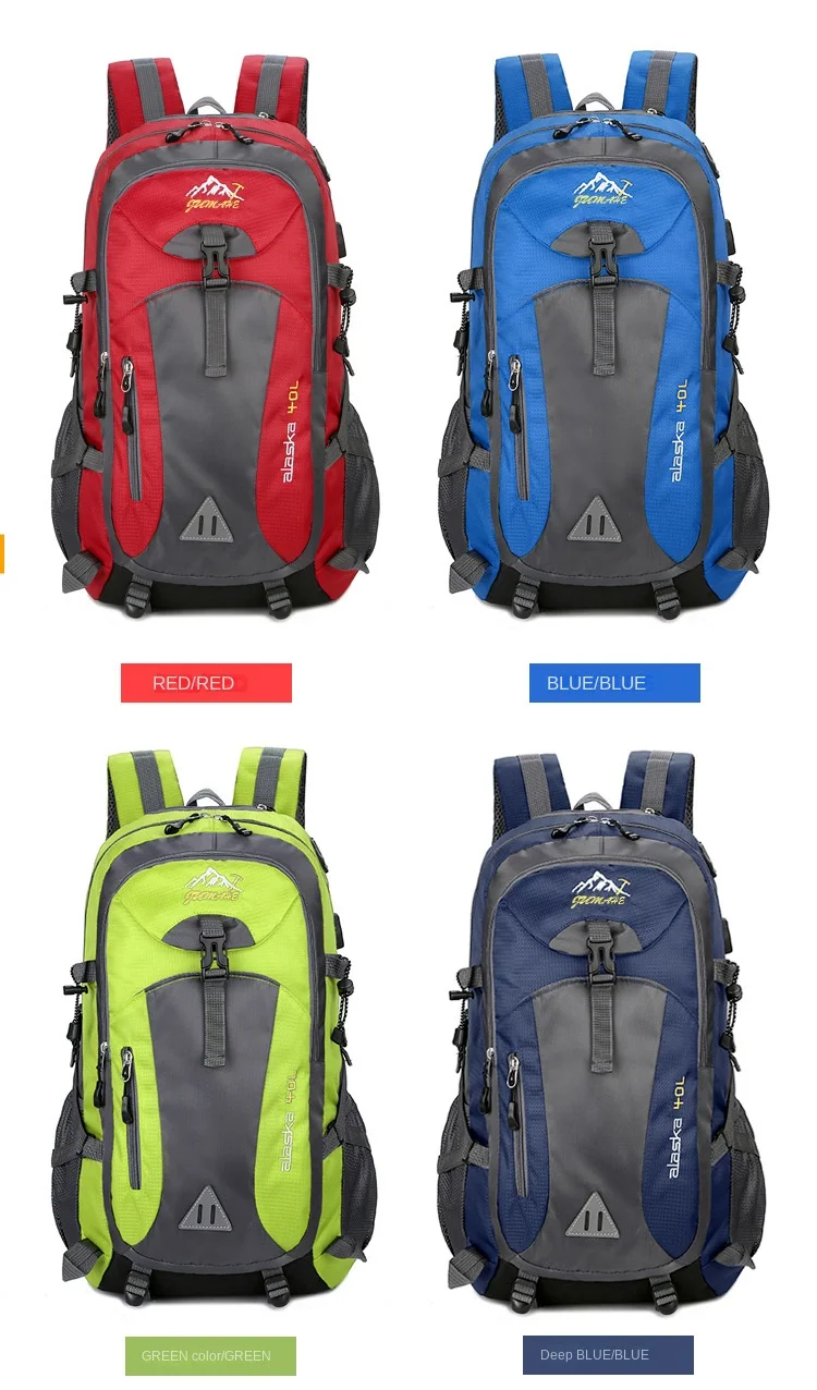New Men Backpack Nylon Waterproof Casual Outdoor Travel Backpack Ladies Hiking Camping Mountaineering Bag Youth Sports Bags