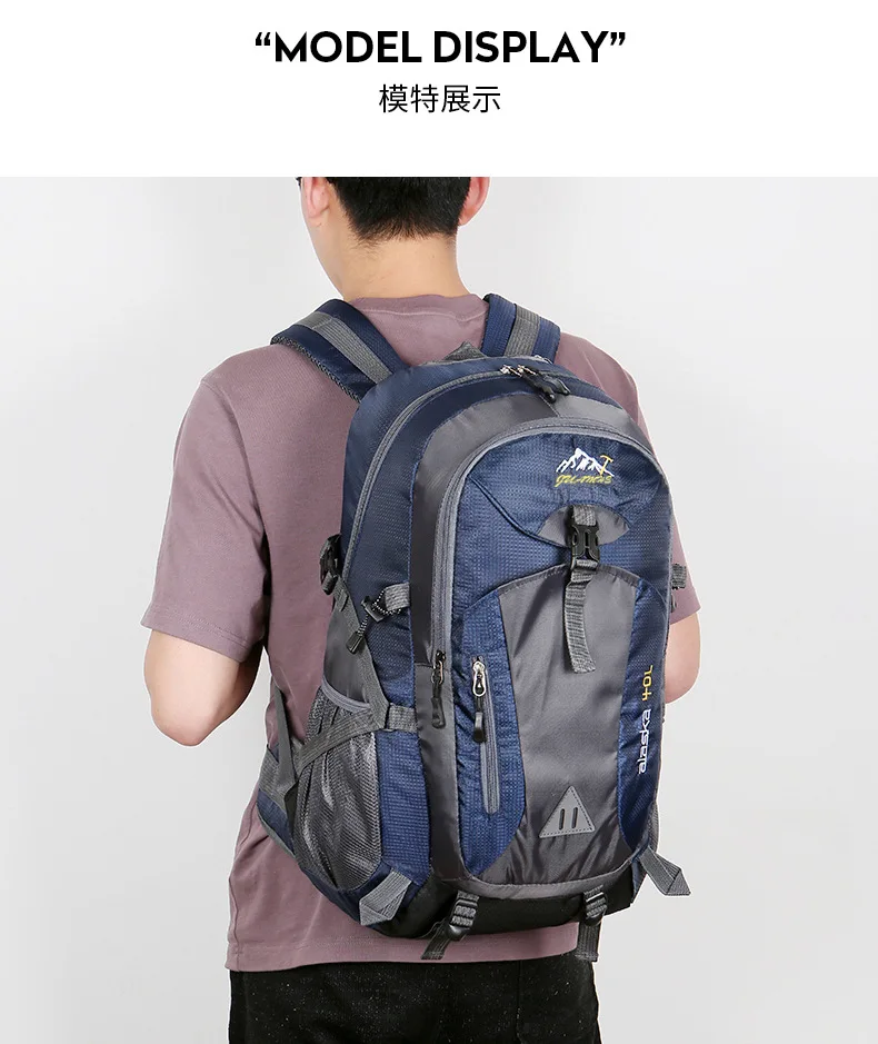 New Men Backpack Nylon Waterproof Casual Outdoor Travel Backpack Ladies Hiking Camping Mountaineering Bag Youth Sports Bags