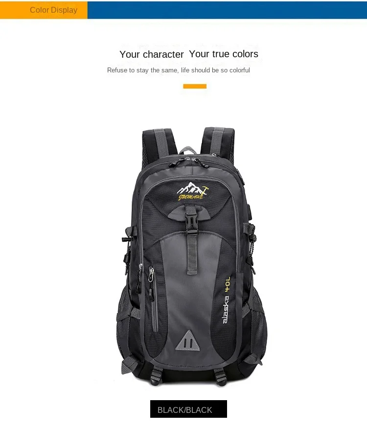 New Men Backpack Nylon Waterproof Casual Outdoor Travel Backpack Ladies Hiking Camping Mountaineering Bag Youth Sports Bags