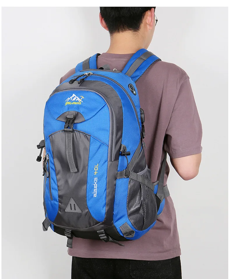 New Men Backpack Nylon Waterproof Casual Outdoor Travel Backpack Ladies Hiking Camping Mountaineering Bag Youth Sports Bags