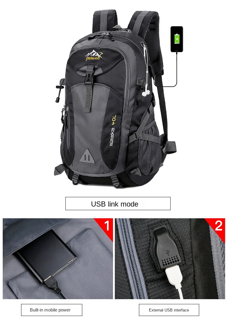 New Men Backpack Nylon Waterproof Casual Outdoor Travel Backpack Ladies Hiking Camping Mountaineering Bag Youth Sports Bags