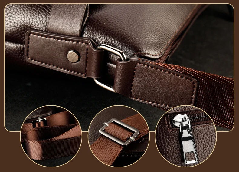 WEIXIER Brand Men's Shoulder Bag Fashion Vintage PU Leather Casual Large Capacity Backpack Messenger Male Crossbody bag Business