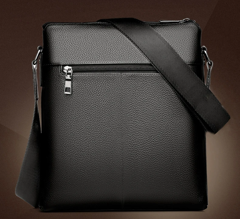 WEIXIER Brand Men's Shoulder Bag Fashion Vintage PU Leather Casual Large Capacity Backpack Messenger Male Crossbody bag Business