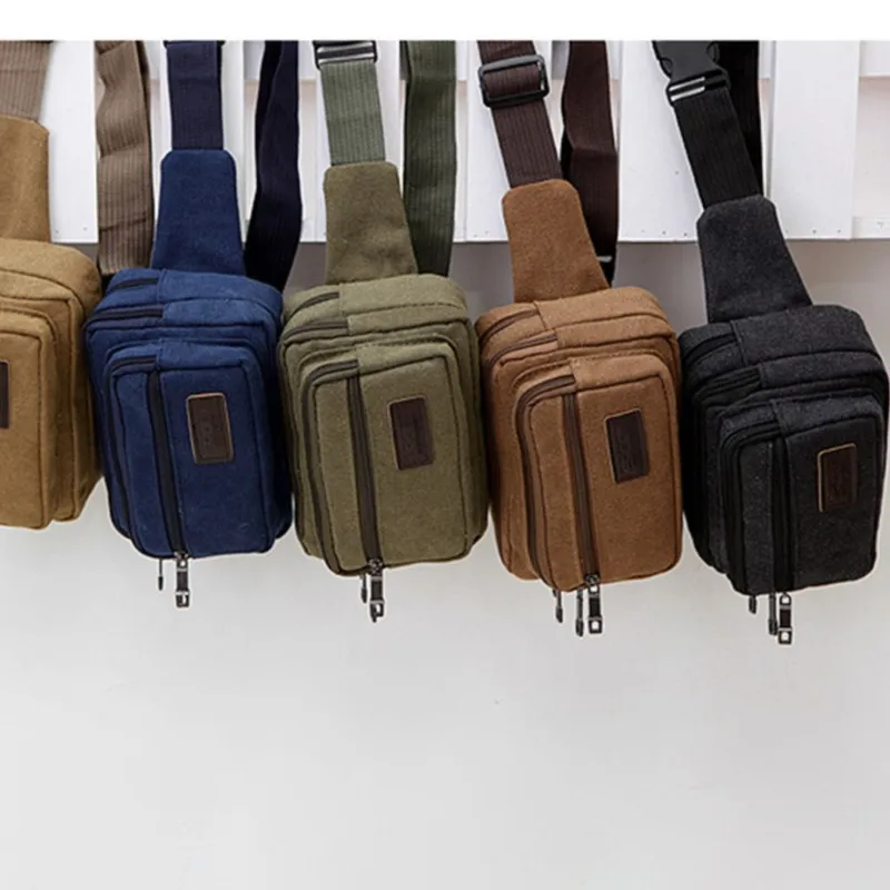 Alternative view of Canvas Waist High Capacity Outdoor Sports Multifultionalnctional Bag