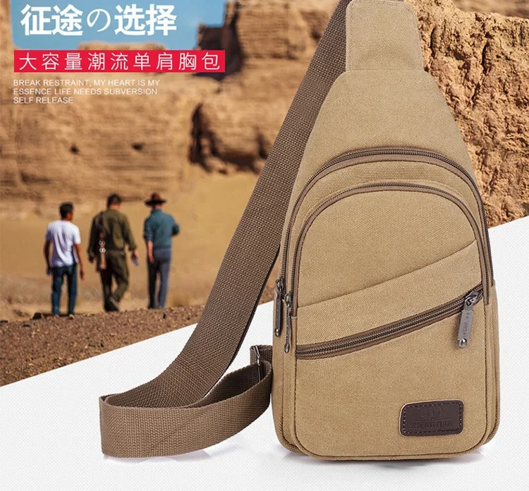 Xierya men Canvas Crossbody Bag Wear-resistant Outdoor Fashion Sports Bags for Man Black Male Casual Shoulder Bag Travel Satchel