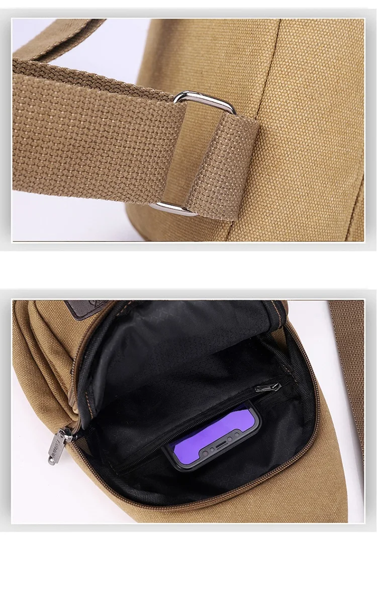 Xierya men Canvas Crossbody Bag Wear-resistant Outdoor Fashion Sports Bags for Man Black Male Casual Shoulder Bag Travel Satchel