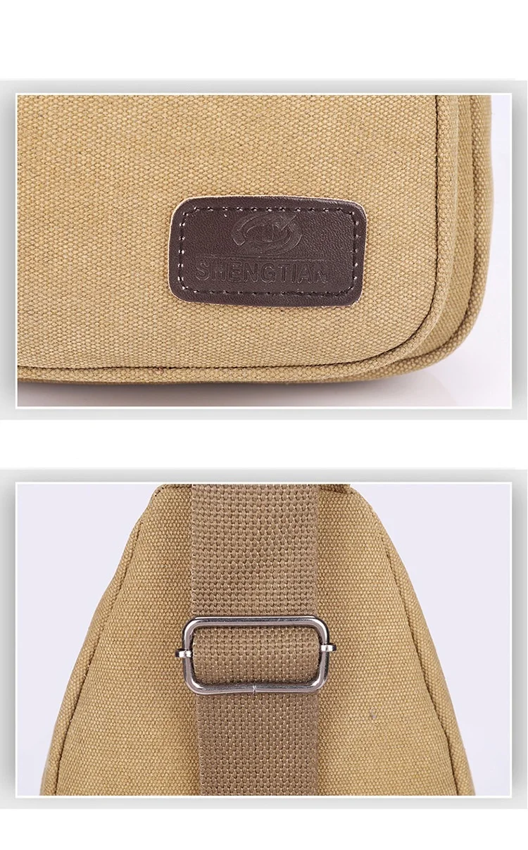 Xierya men Canvas Crossbody Bag Wear-resistant Outdoor Fashion Sports Bags for Man Black Male Casual Shoulder Bag Travel Satchel