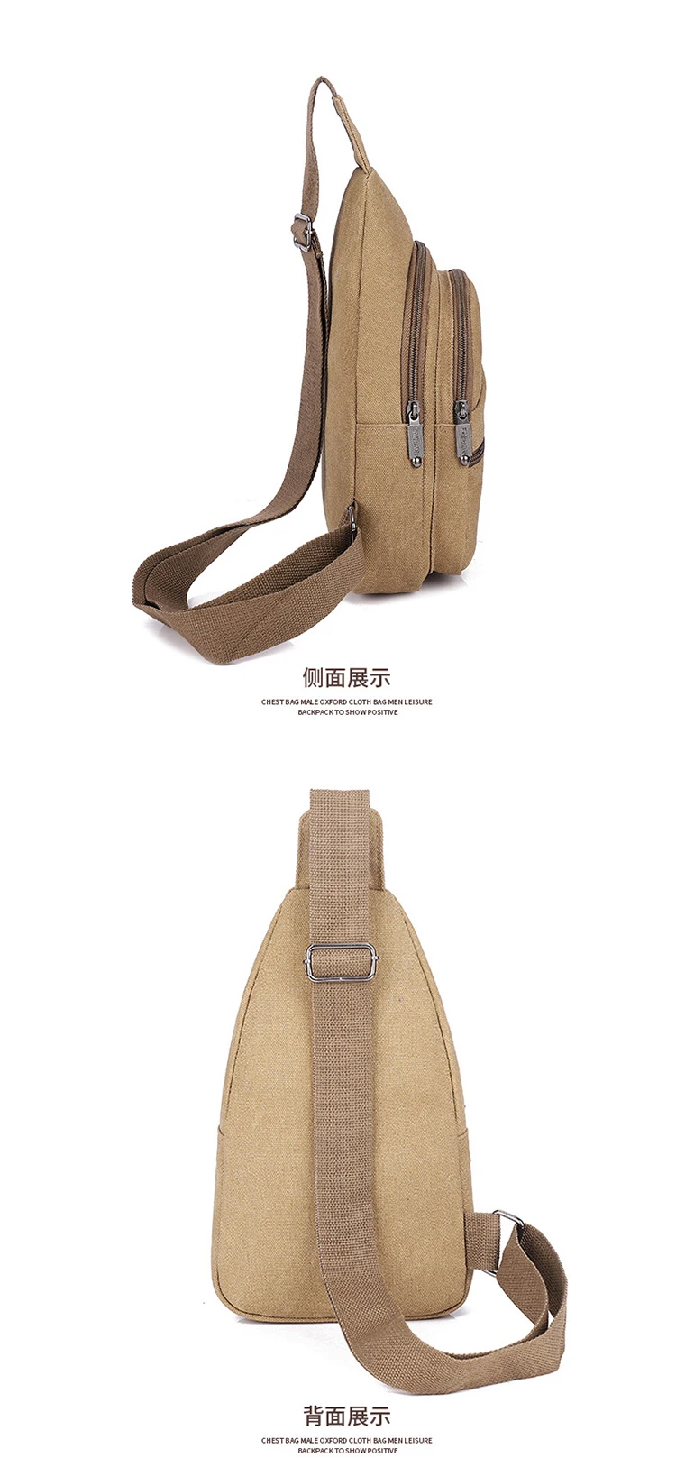 Xierya men Canvas Crossbody Bag Wear-resistant Outdoor Fashion Sports Bags for Man Black Male Casual Shoulder Bag Travel Satchel