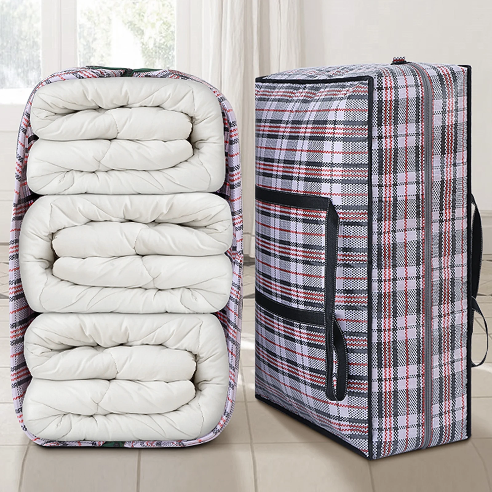 Alternative view of Multifunctional Woven Bag Thickened Luggage Large Capacity