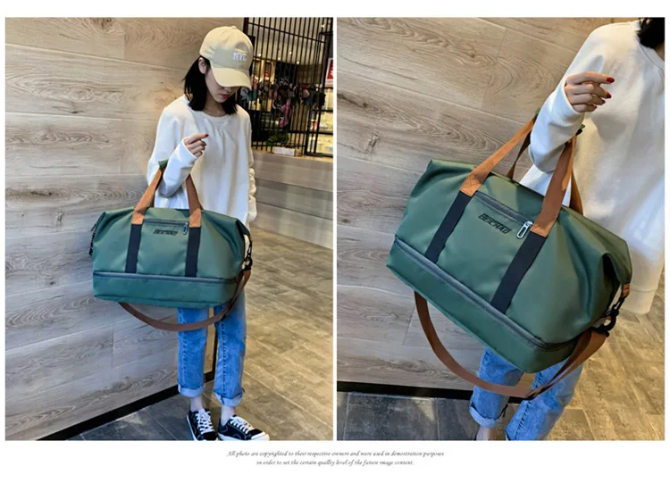 Travel Bag Male Female Large-Capacity Hand Luggage Dry-Wet Separation Sports Fitness Bag Short-Distance Travel Package