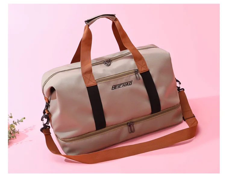 Travel Bag Male Female Large-Capacity Hand Luggage Dry-Wet Separation Sports Fitness Bag Short-Distance Travel Package