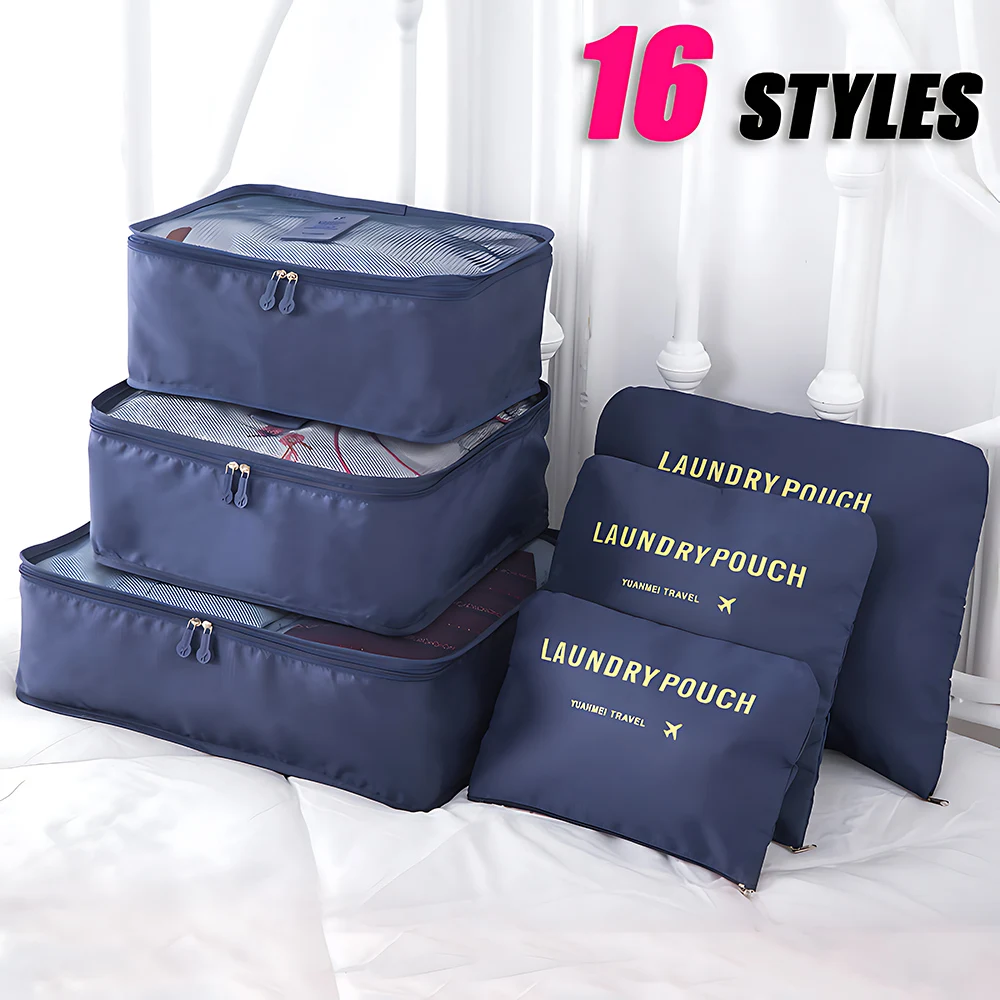 6-piece large size travel organizer Bag