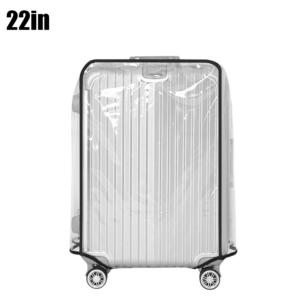 Full Transparent Luggage Cover PVC Waterproof Luggage Protector Cover Travel Dustproof Anti-scratch Suitcase Protector Covers