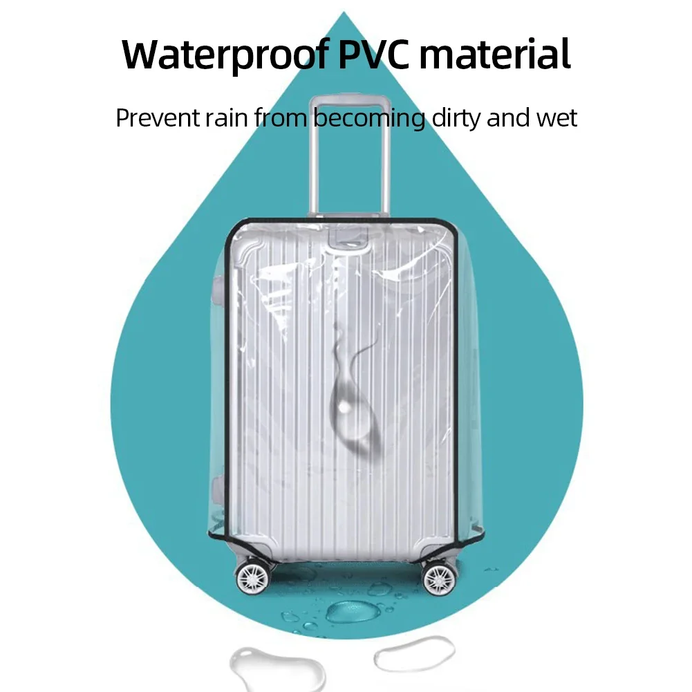 Luggage Transparent Cover PVC Waterproof Luggage Protector - Image 3
