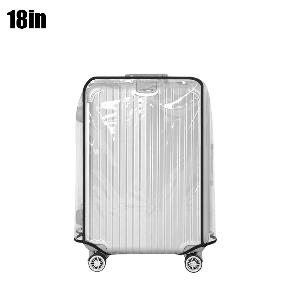 Full Transparent Luggage Cover PVC Waterproof Luggage Protector Cover Travel Dustproof Anti-scratch Suitcase Protector Covers