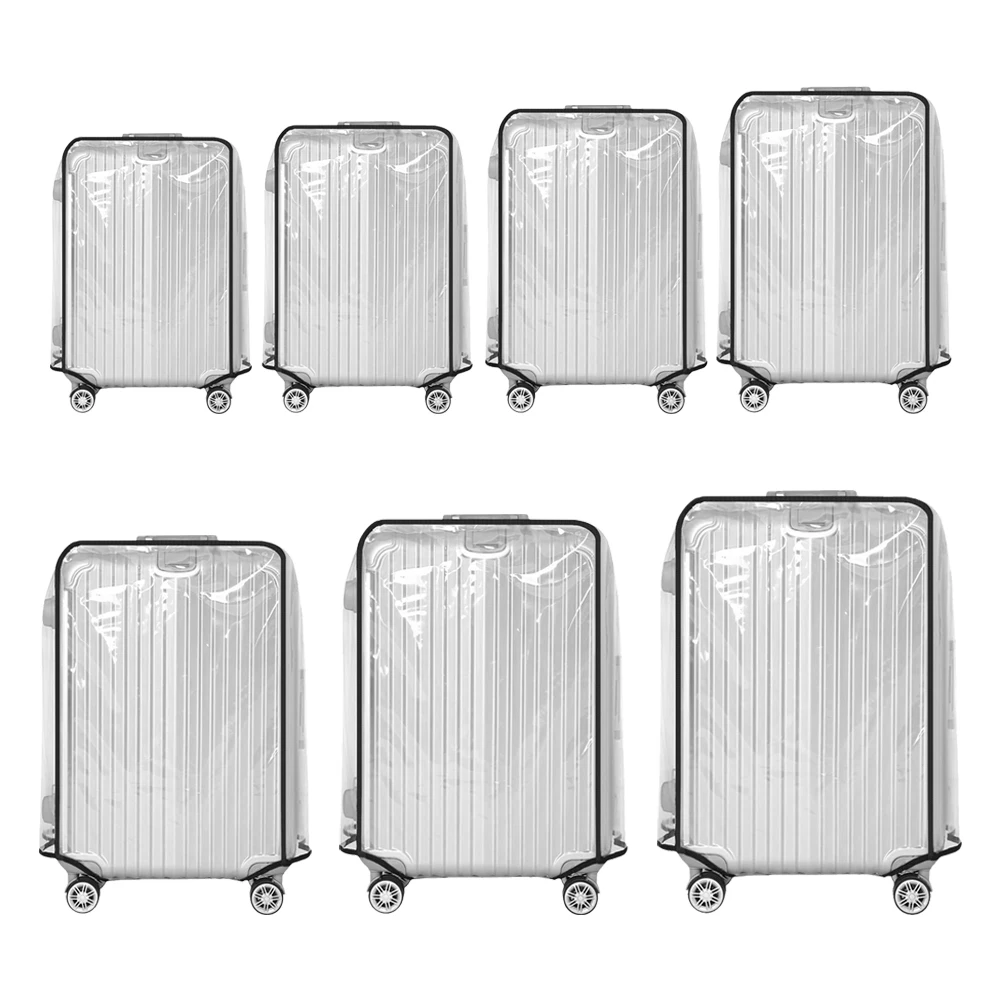 Full Transparent Luggage Cover PVC Waterproof Luggage Protector Cover Travel Dustproof Anti-scratch Suitcase Protector Covers