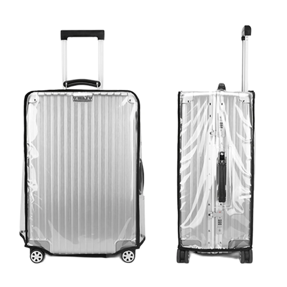 Full Transparent Luggage Cover PVC Waterproof Luggage Protector Cover Travel Dustproof Anti-scratch Suitcase Protector Covers