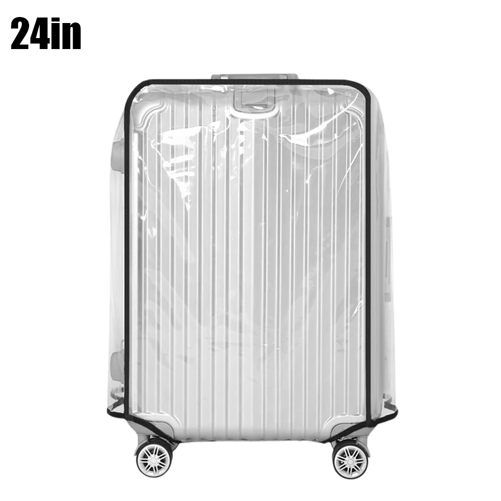Full Transparent Luggage Cover PVC Waterproof Luggage Protector Cover Travel Dustproof Anti-scratch Suitcase Protector Covers