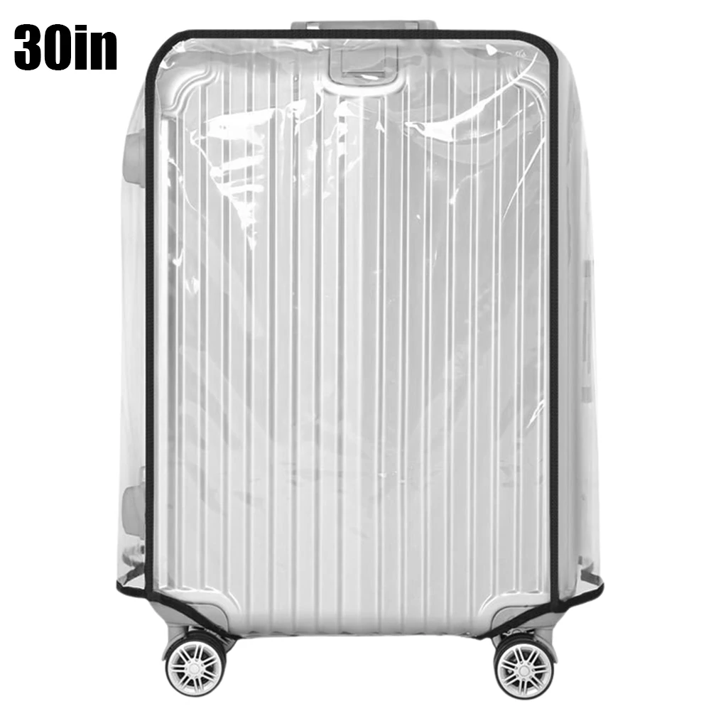 Full Transparent Luggage Cover PVC Waterproof Luggage Protector Cover Travel Dustproof Anti-scratch Suitcase Protector Covers
