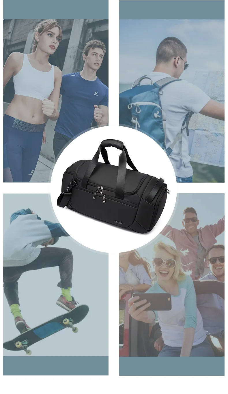 BANGE Sports Bags Men Gym Bags For Fitness Training Outdoor WaterProof Sport Bag Dry Wet Separation Bags Sac De Travel Bag