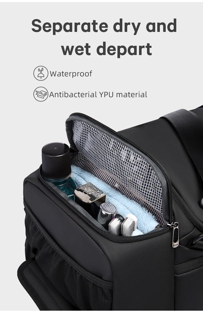 BANGE Sports Bags Men Gym Bags For Fitness Training Outdoor WaterProof Sport Bag Dry Wet Separation Bags Sac De Travel Bag