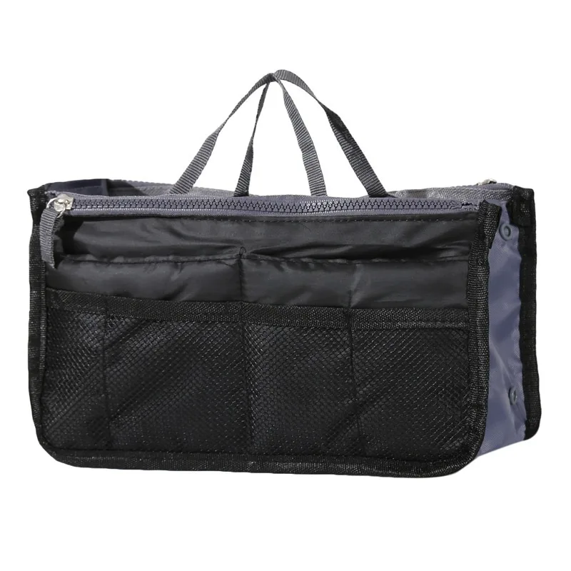 Organizer Insert Bag Women Nylon Travel Insert Organizer Handbag Purse Large Liner Lady Makeup Cosmetic Bag Cheap Female Tote