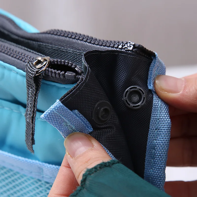 Organizer Insert Bag Women Nylon Travel Insert Organizer Handbag Purse Large Liner Lady Makeup Cosmetic Bag Cheap Female Tote