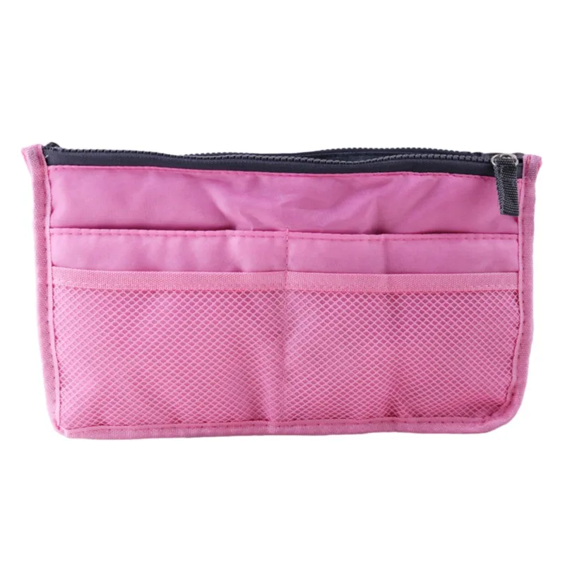 Organizer Insert Bag Women Nylon Travel Insert Organizer Handbag Purse Large Liner Lady Makeup Cosmetic Bag Cheap Female Tote