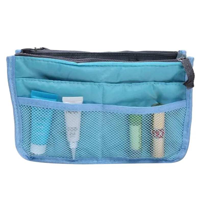 Organizer Insert Bag Women Nylon Travel Insert Organizer Handbag Purse Large Liner Lady Makeup Cosmetic Bag Cheap Female Tote
