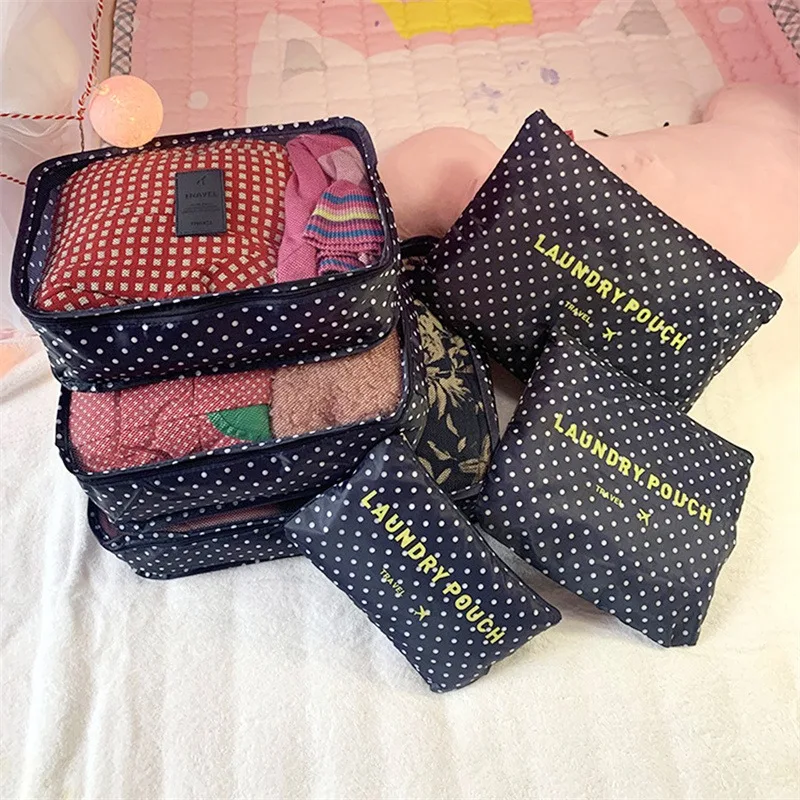 Alternative view of 6pcs Portable Travel Organizer Set Suitcase Storage Bag