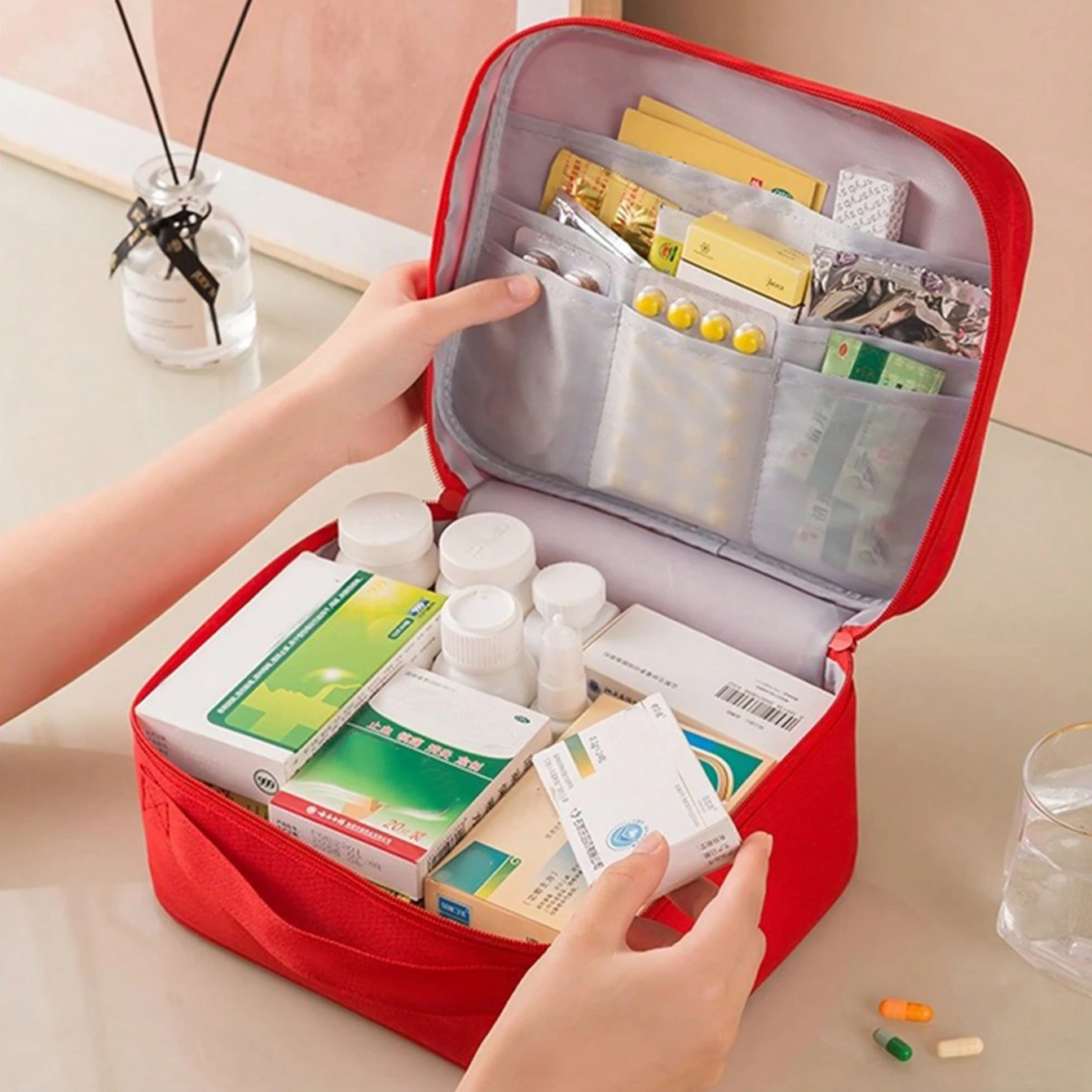 Large Capacity First Aid Bag