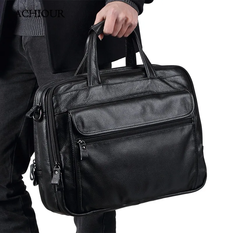 Men Large Leather High Quality Bag