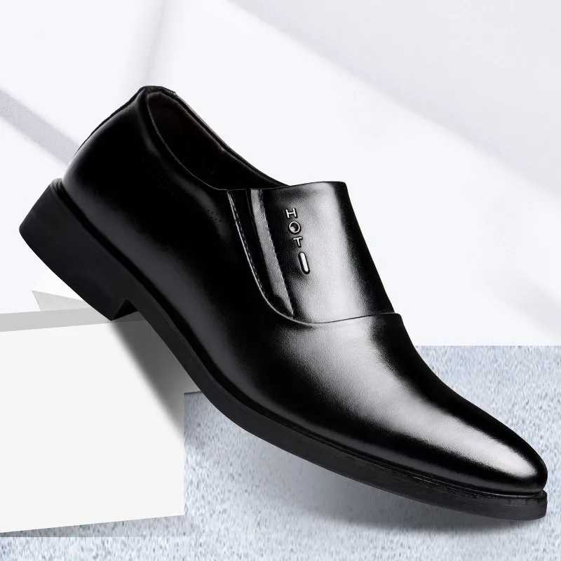 Elegant Men's Dress Shoes 2023 Summer Social Shoes Men's Fashion Elegant Formal Wedding Shoes Men's Set Office Oxford Shoe Men