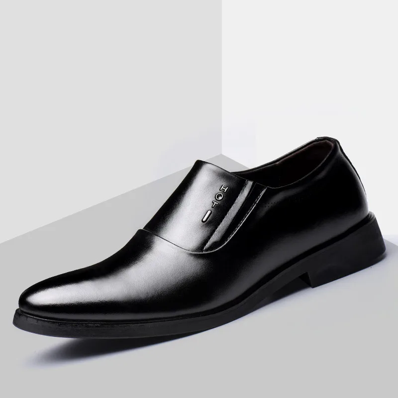 Elegant Men's Dress Shoes 2023 Summer Social Shoes Men's Fashion Elegant Formal Wedding Shoes Men's Set Office Oxford Shoe Men