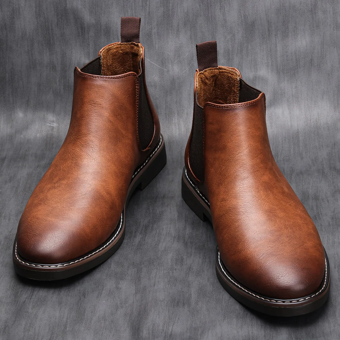 Alternative view of 40~46 Men Chelsea Boots Brand Retro Comfortable 2023 Fashion Men Boots #KD5241