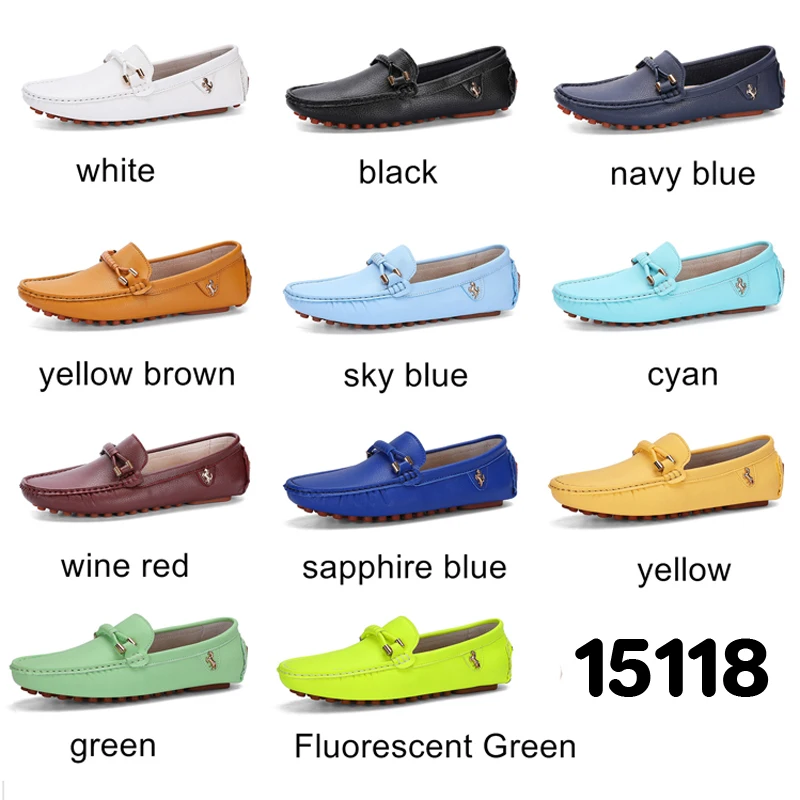 YRZL Loafers Men Handmade Leather Shoes Casual Driving Flats Slip-on Shoes Luxury Comfy Moccasins Shoes for Men Plus Size 37-48