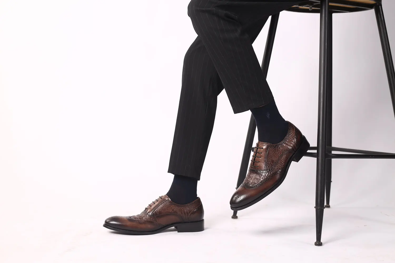 Men casual shoes Brock Oxford retro crocodile leather men formal spring and autumn 2022 new 's for Men casual shoes Brock Oxford retro crocodile leather men formal spring and autumn 2022 new 's for