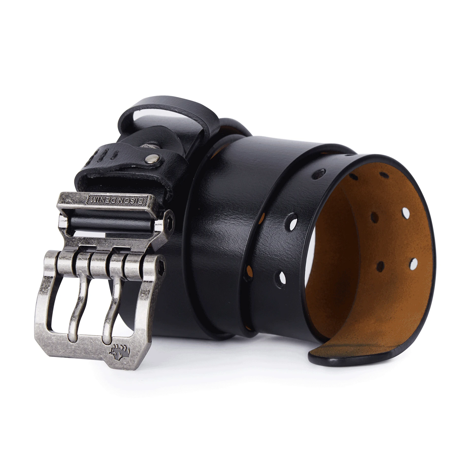 Alternative view of Men Belt Male High Quality Leather Belt Men Male Genuine Leather Strap Luxury Pin Buckle Fancy Vintage Jeans Free Shipping