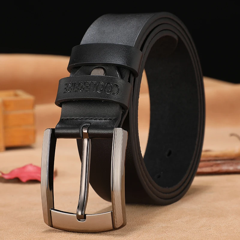Alternative view of Men High Quality Genuine Leather Belt Luxury Designer Belts Men Cowskin Fashion Strap Male Jeans For Trousers Free Shipping
