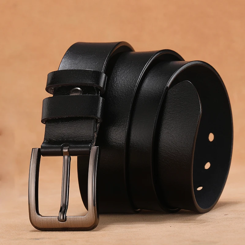 Alternative view of 110 120 130 140 150 160 170cm Plus Size Men Belts High Quality Genuine Leather LONG Large Pin Buckle Male Belts Waist for Mens